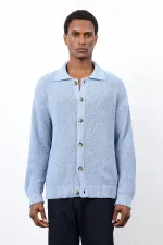 Antioch Bebe Mavi Örme Triko Erkek Hırka