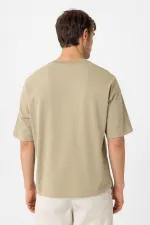 Antioch Khaki Relaxed Basic Men's T-Shirt