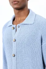 Antioch Bebe Mavi Örme Triko Erkek Hırka