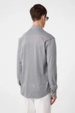 Antioch Gri Slim Fit Erkek Gömlek