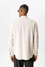 Antioch Beige Technical Regular Fit Men's Shirt