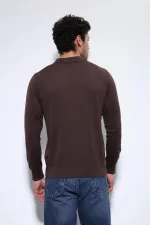Pull à col polo pour homme Antioch Coffee