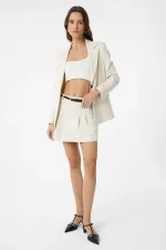 Veste blazer cintrée Antioch Ecru pour femme