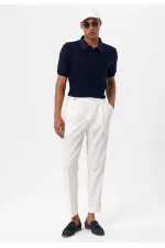 Antioch Lacivert Slim Fit Polo Yaka Erkek T-Shirt