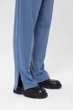 Antioch Blue High-Waisted Zip-Up Men's Trousers