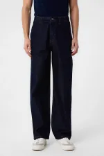 Jean Antioch bleu marine foncé coupe décontractée pour homme