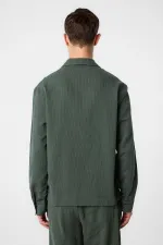 Chemise texturée kaki Antioch pour homme