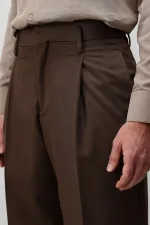 Antioch Kahve Relaxed Fit Pileli Erkek Pantolon