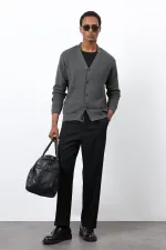 Antioch Anthracite Basic Men's Cardigan