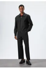 Antioch Siyah Çizgili Mevsimlik Erkek Mont