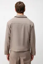 Antioch Men's Jacket with Coffee Texture