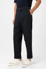 Antioch Lacivert Yüksek Bel Straight Fit Erkek Pantolon