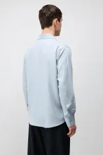 Antioch Bebe Blue Technical Regular Fit Men's Shirt