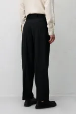 Costume rayé noir Antioch coupe décontractée pour homme