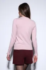 Antioch Pudra Basic Kadın Triko Kazak