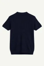 Antioch Lacivert Dokulu Polo Yaka Erkek T-Shirt