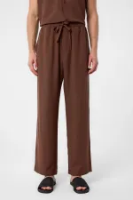 Antioch Coffee Linen Blend Jogger Men's Pants