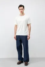 T-shirt homme Antioch Ecru coupe classique en tissu technique modal