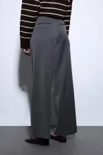 Antioch Antrasit Geniş Paça Kadın Pantolon