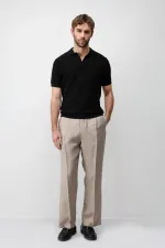 T-shirt en maille texturée premium Antioch Black pour homme