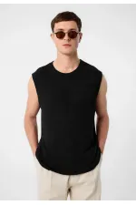 Antioch Siyah Dokulu Erkek Kolsuz T-Shirt Antioch Siyah Dokulu Erkek Kolsuz T-Shirt