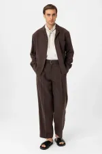 Antioch Coffee Relax Fit Modal Fabric Men's Shirt