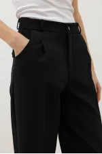 Antioch Black Women's Trousers with Darts