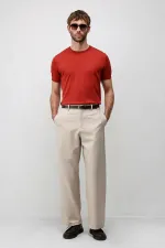 Antioch Red Comfort Slim Knit T-Shirt
