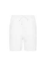 Short pour homme Antioch en lin mélangé blanc