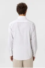 Antioch White Linen Blend Men's Shirt