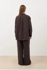 Antioch Dark Brown Modal Blend Women's Trousers