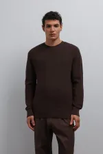 Antioch Coffee Textured Men's Sweater