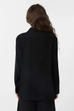 Antioch Siyah Kruvaze Kadın Blazer Ceket