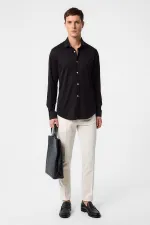 Antioch Siyah Slim Fit Erkek Gömlek