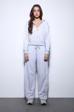 Sweat-shirt à capuche Antioch Grey Melange pour femme