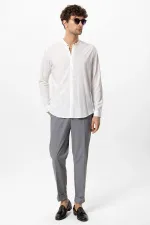 Antioch White Men's Long-Sleeve Shirt