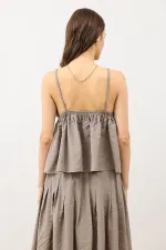 Antioch Vizon Büzgülü Kadın Top