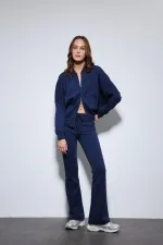 Antioch Lacivert Bomber Ceket Ve İspanyol Paça Eşofman Takım