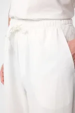 Antioch Ecru Linen Blend Jogger Men's Pants