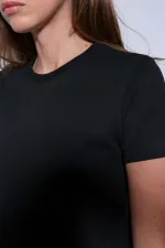 Antioch Siyah Basic Kadın T-Shirt