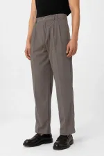 Antioch Sütlü Kahve Çift Pileli Baggy Fit Erkek Pantolon Antioch Sütlü Kahve Çift Pileli Baggy Fit Erkek Pantolon