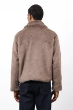 Antioch Açık Kahve Yumuşak Dokulu Erkek Mont