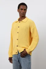 Gilet tricoté jaune Antioch pour homme