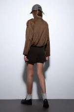 Antioch Taba Süet Görünümlü Bomber Kadın Mont