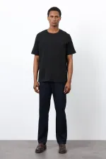 Antioch Siyah Regular Fit Basic Erkek T-Shirt