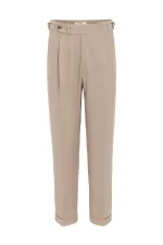 Antioch Bej İtalyan Kesim Yüksek Bel Erkek Pantolon