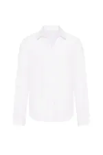 Chemise homme Antioch blanche coupe décontractée en tissu modal
