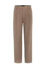 Antioch Mink Double Pleated Baggy Fit Men's Trousers