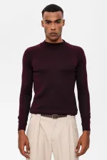 Antioch Mürdüm Yarım Boğazlı Erkek Triko