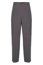 Antioch Antrasit Yüksek Bel Pileli Baggy Erkek Pantolon